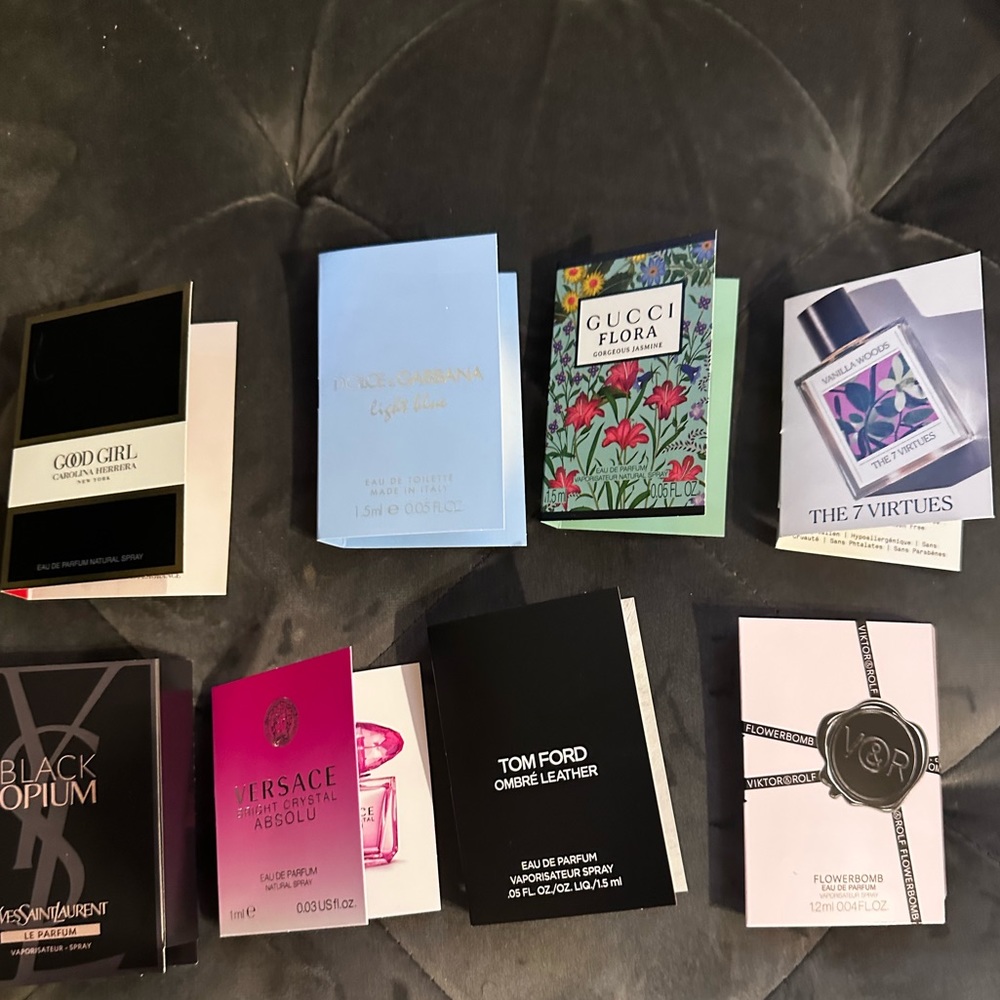 Luxury - Designer Perfume Sample Lot - 8 samples